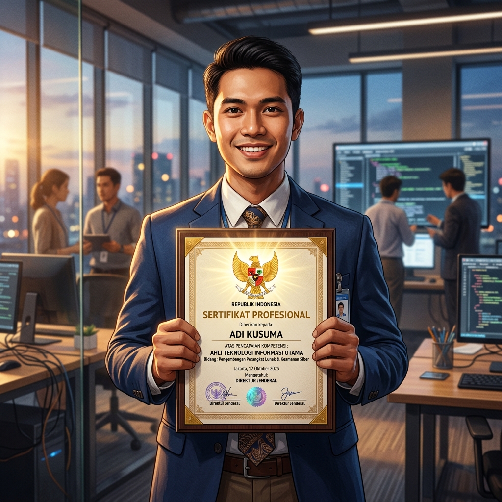 Bukan Sekadar Lulus: Mengapa Sertifikat BNSP (Garuda Emas) Adalah Tiket Emas Anda ke Dunia Kerja?